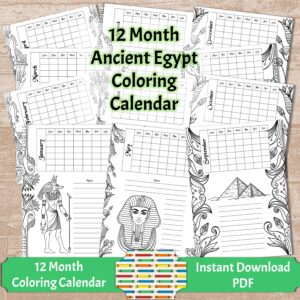 Egypt Monthly Calendar Pack Mockup